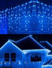 Foxter DAH200 Vánoční světelný závěs FLASH 200 LED, IP44, 30W modrá 8 m