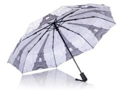 Blooming Brollies Skládací plně automatický deštník Paris Black and White SKCFPARBW