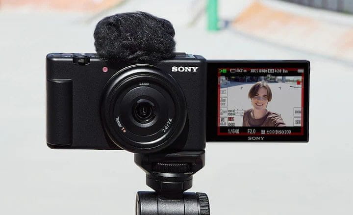  moderný vlog fotoaparát sony zv-1f Bluetooth wifi špičkový snímač skvelé fotografie 4k videá sd sdhc sdxc 
