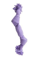 Buster Hračka pes Pískací lano, fialová, 35 cm, M