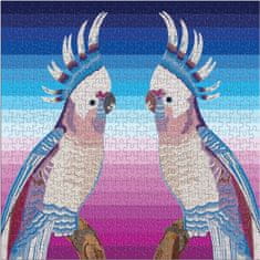 Galison Čtvercové puzzle Jonathan Adler: Papoušci 500 dílků