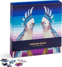Galison Čtvercové puzzle Jonathan Adler: Papoušci 500 dílků