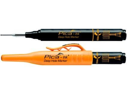 Pica-Marker Inkoustový permanentní popisovač PICA pro hluboké otvory s nastavitelným teleskopickým hrotem - píše na všechny suché povrchy - černý - PC-150/46