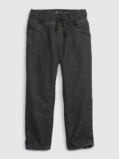 Gap Dětské džíny fleece-lined original fit Washwell