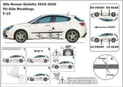 Rider Ochranné boční lišty na dveře, Alfa Romeo Giulietta, 2011->