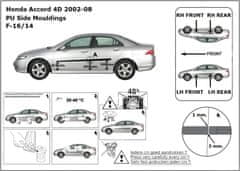 Rider Ochranné boční lišty na dveře, Honda Accord, 2002-2008