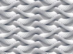 AG Design 3D bílá pletená lana, fototapeta , 360 x 270 cm