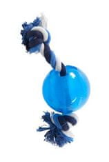 Buster Hračka pes Strong Ball s provazem sv. modrá, L