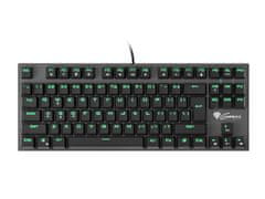 Genesis herní mechanická klávesnice THOR 300/Green light/Outemu Blue/Drátová USB/US layout/Černá