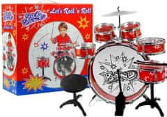 Velké bicí 6 bubnů + činel + pedálová hračka