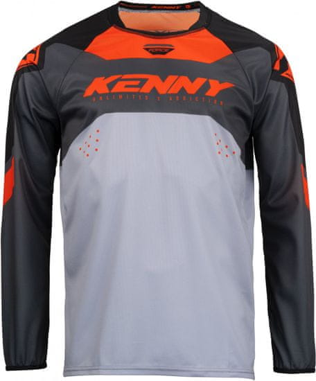 Kenny dres FORCE 23 dětský černo-oranžovo-šedý