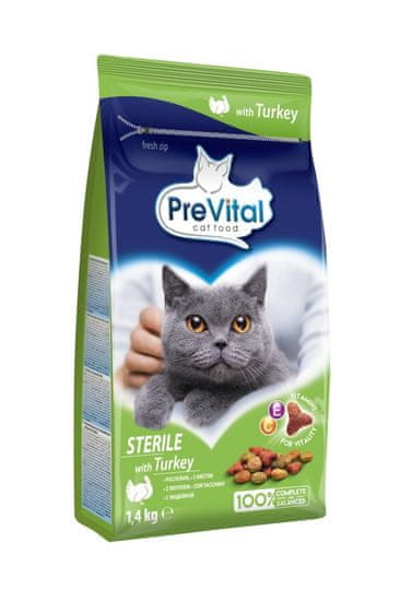 PreVital kočka sterile krůtí 1,4 kg