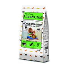 Chat &amp; Chat Expert Adult Sterilized s drůbežím masem 15 kg