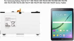 YUNIQUE GREEN-CLEAN EB-BT810ABA EB-BT810ABE náhradní baterie tabletu pro Samsung Galaxy Tab S2 9.7"SM-T810 T810X T813 T815 T815C T815X T815Y T817 T817A T817W T817T T817P (3.85V 22.6Wh)