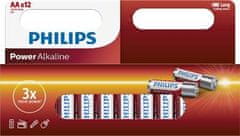 Philips Baterie LR6P12W/10 Power Alkalická AA 12ks