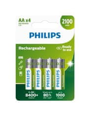 Philips Baterie R6B4A210/10 nabíjecí AA 2100 mAh 4ks