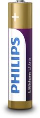 Philips Baterie FR03LB4A/10 Lithiová Ultra AAA 4ks
