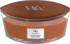 Woodwick WoodWick vonná svíčka s dřevěným knotem Elipsa Chilli Pepper Gelato 453,6 g