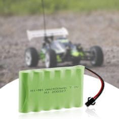 YUNIQUE GREEN-CLEAN 1 kus 7.2V 2400mAh Ni-MH AA dobíjecí baterie s sm-2P 2Pin konektorem pro RC nákladní automobily vozidla