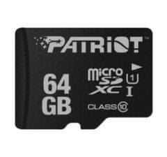Patriot Paměťová karta microSDxC 64GB, Class10, bez adaptéru