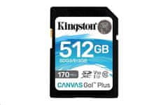Kingston Canvas Go Plus/SDXC/512GB/170MBps/UHS-I U3 / Class 10