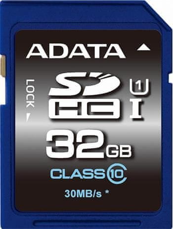Adata SDHC UHS-1 karta 32GB Class 10 (až 30MB s)