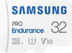 Samsung PRO Endurance MicroSDHC 32GB + SD Adaptér / CL10 UHS-I U1 / V10