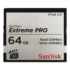 Extreme Pro CFAST 2.0 64 GB 525 MB/s VPG130 NÁHRADA ZA 139715