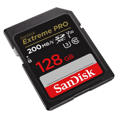 SanDisk Extreme PRO 128GB SDXC Memory Card 200MB/s and 90MB/s, UHS-I, Class 10, U3, V30