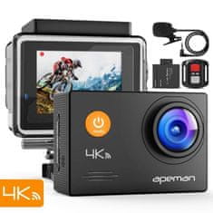 Odolná digitální kamera A79, 4KUltra HD, vodotěsné pouzdro do 40m