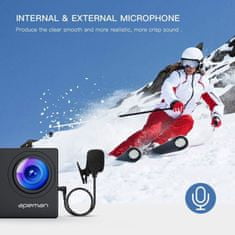 Apeman Odolná digitální kamera A79, 4KUltra HD, vodotěsné pouzdro do 40m