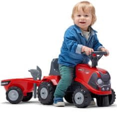 Falk FALK Baby Case IH Ride-On Tractor červený s ex