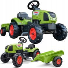 Falk FALK FALK Claas Tractor Green na pedálech s Prov