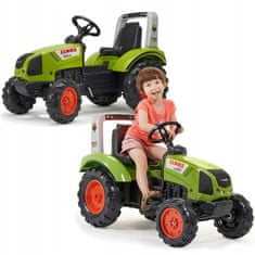 Falk FALK FALK Claas zelený traktor s pedály Klak