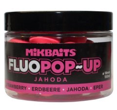 Mikbaits Boilies Fluo Pop-Up - Jahoda - 18 mm
