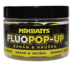 Mikbaits Boilies Fluo Pop-Up - Banán & Hruška - 18 mm
