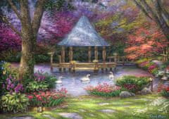 Grafika Puzzle Chuck Pinson - Swan Pond 1500 dílků