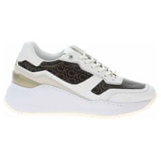 Calvin Klein Dámská obuv HW0HW01272 0K4 White-Brown Mono 39