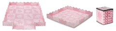 MoMi Hrací podložka pěnové puzzle ZAWI růžová