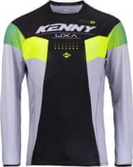 Kenny dres TITANIUM 23 černo-žluto-bílo-zeleno-šedý 3XL