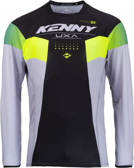 Kenny dres TITANIUM 23 černo-žluto-bílo-zeleno-šedý