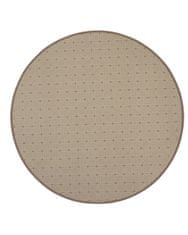 AKCE: 400x400 (průměr) kruh cm Kusový koberec Udinese béžový new kruh 400x400 (průměr) kruh