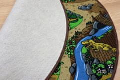 Vopi Dětský kusový koberec Dino kruh 67x67 (průměr) kruh