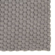 Vidaxl Koberec obdélníkový šedý 200x300 cm bavlna