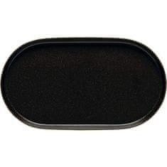 Costa Nova Talíř servírovací Notos 18,6 cm, černý, oválný, 2x
