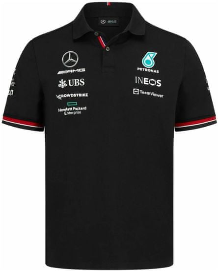 Mercedes-Benz polo triko AMG Petronas F1 Team černo-modro-bílo-červeno-šedé