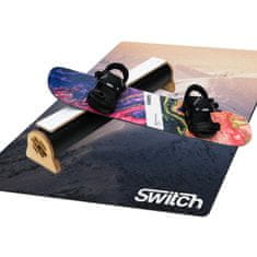 Switch Boards Trampoline Board 110cm PRO Abstract + Vázání + Překážka + Podložka - trampolínová deska jako snowboardu pro učení triků na trampolíně, dno s pěnou EVA 4mm