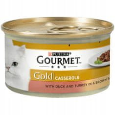 Gourmet Gold Casserole s kachnou a krůtou v omáčce 85g