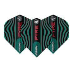 Winmau Letky Prism Alpha - Fyre - Black, Turquoise & Red W6915.708