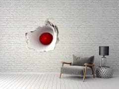 Wallmuralia Díra 3D fototapeta nálepka Abstrakce koule 75x75 cm